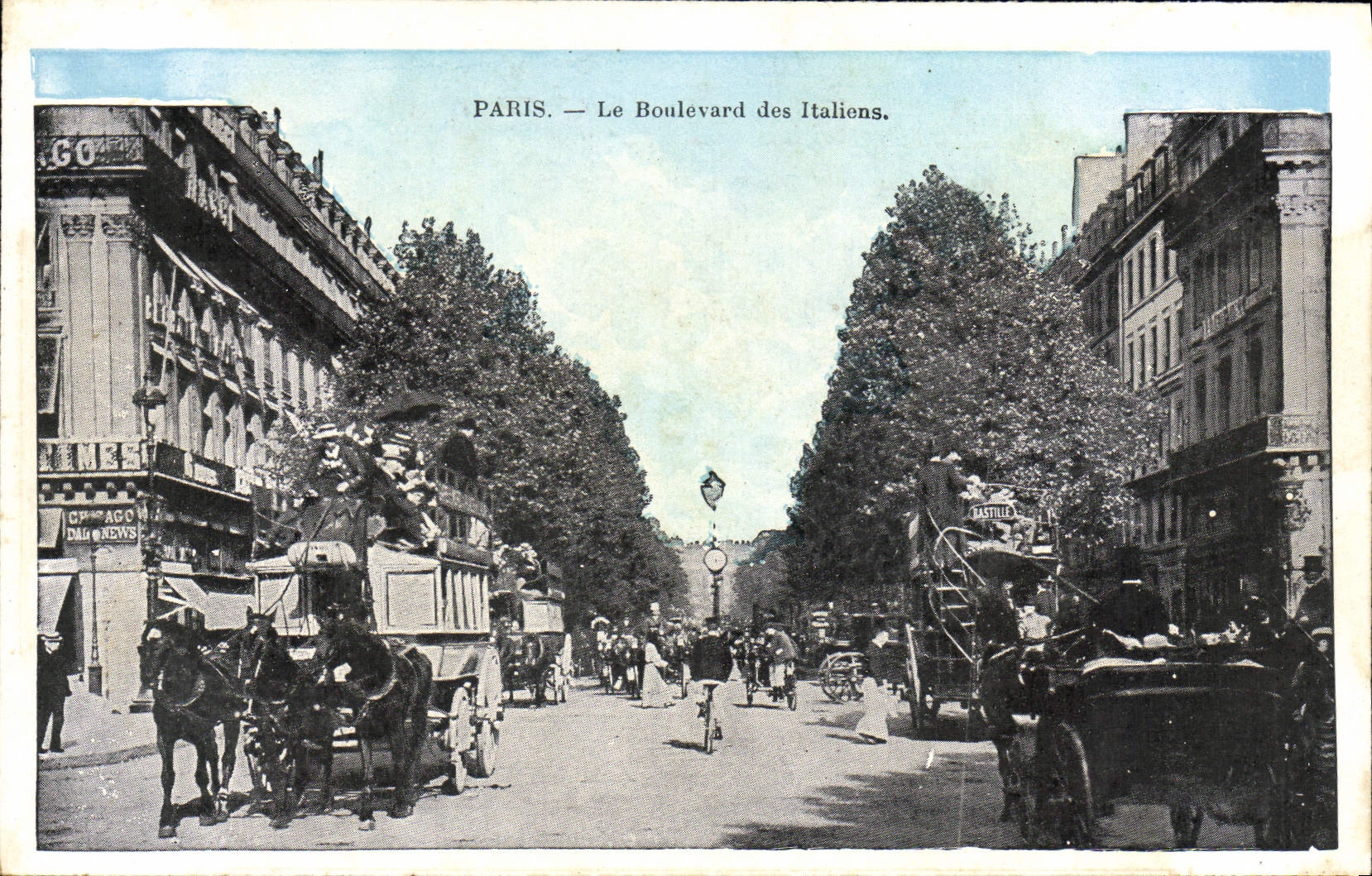 CPA Paris Le Boulevard des Italiens