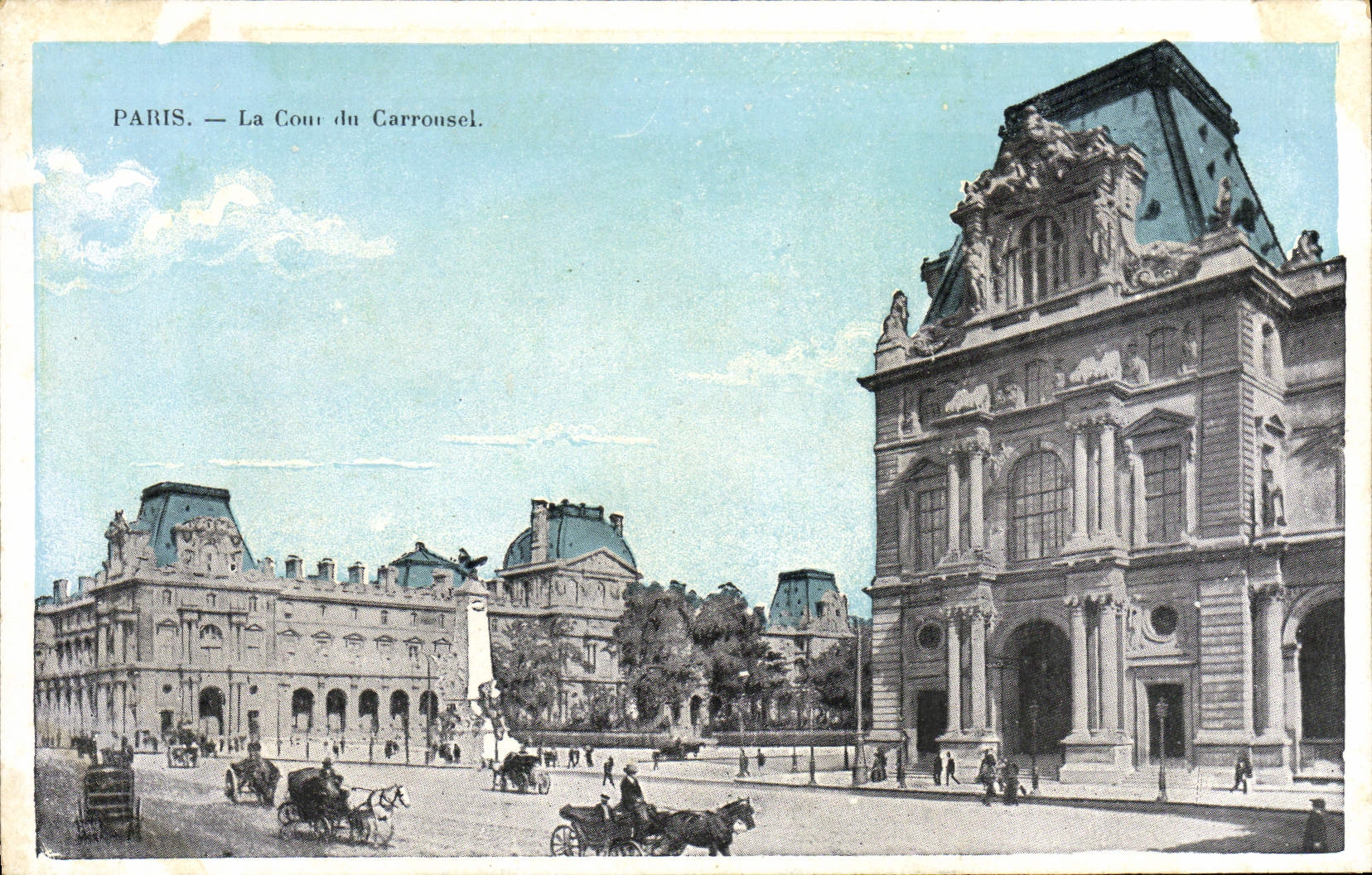 CPA Paris La Cour de Carrousel