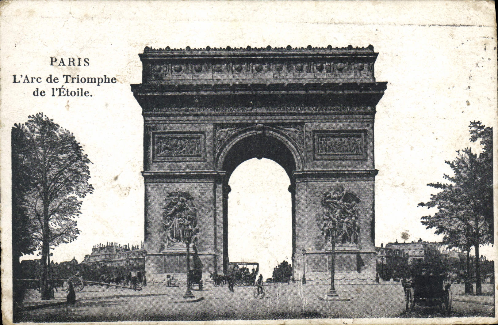 CPA Paris L'Arc de Triomphe De L'Etoile