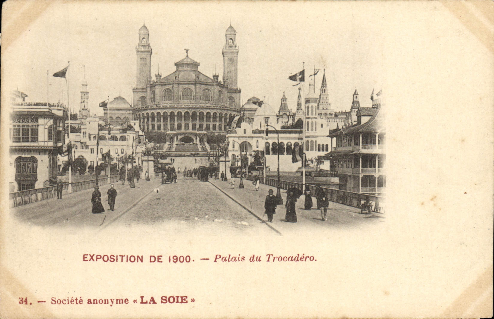 CPA Paris Exposition De 1900 Palais du Trocadero