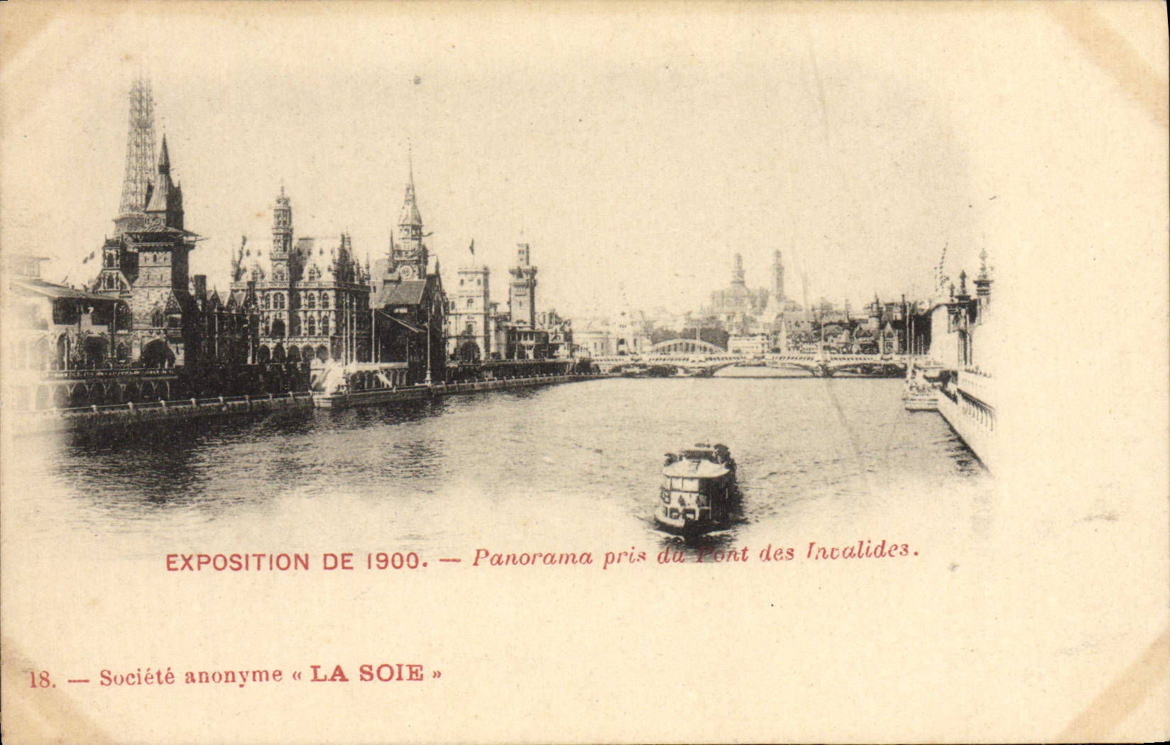 CPA Paris Exposition De 1900 Panorama Pris de Pont des Invalides