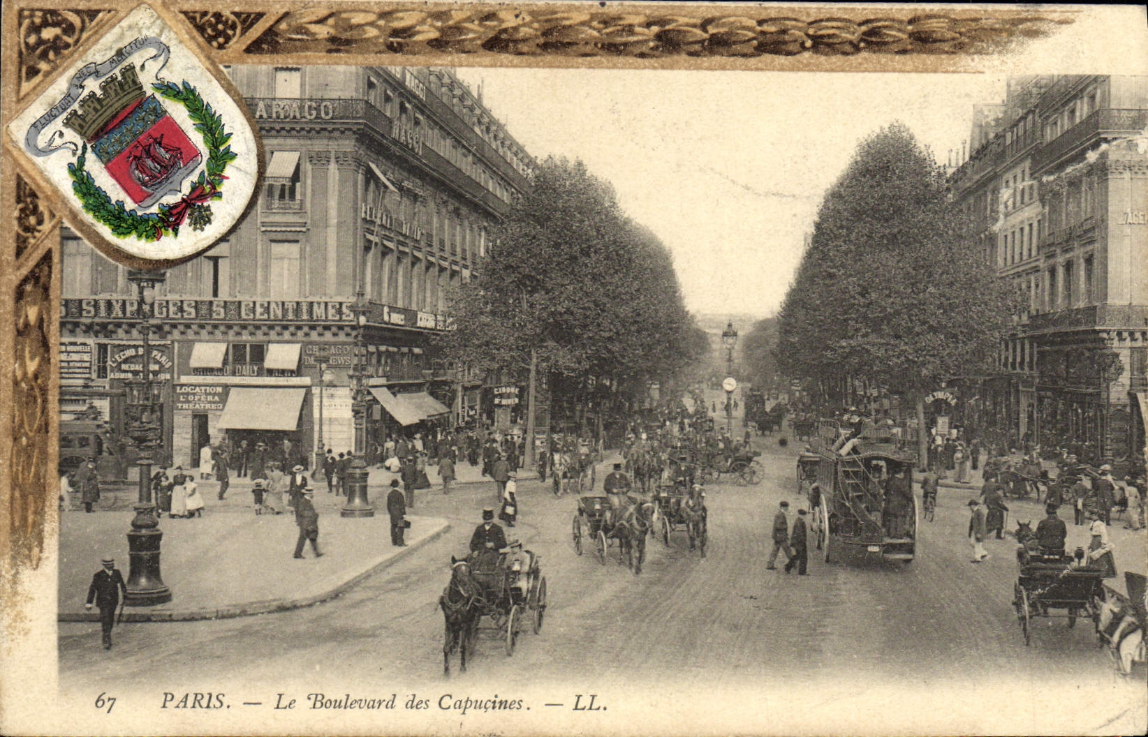 CPA Paris Le Boulevard des Capucines