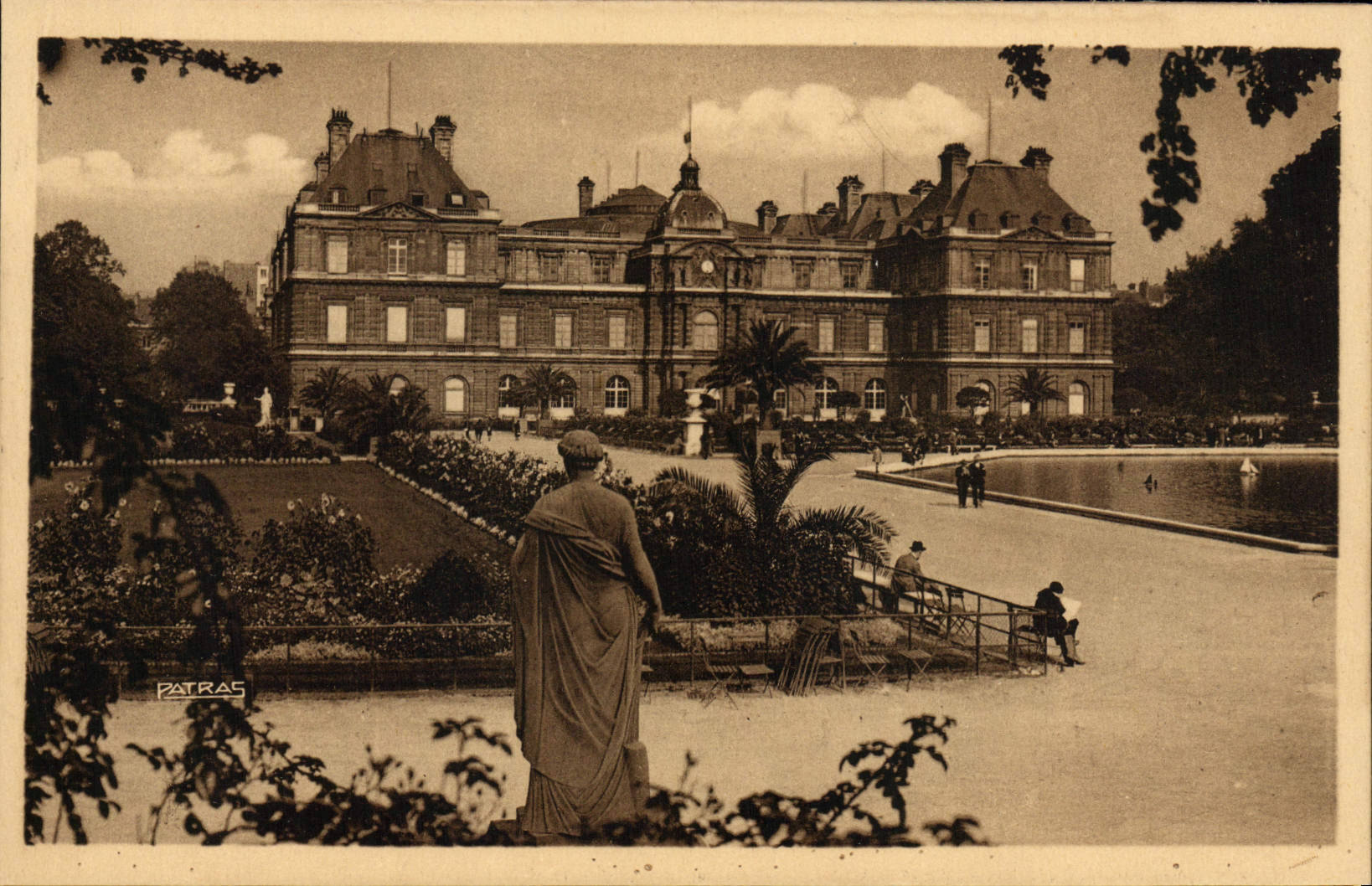 CPA Paris Jardins et palais du Luxembourg