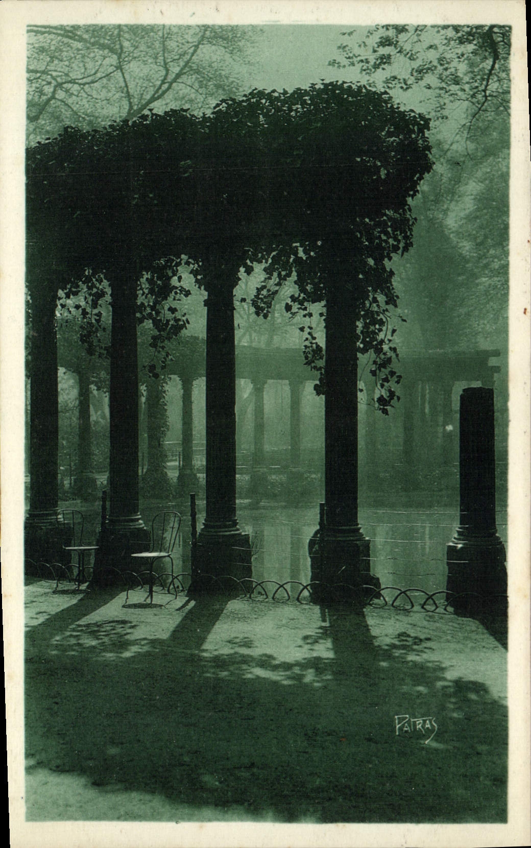 VINTAGE POSTCARD Paris crossbred with the park Heap