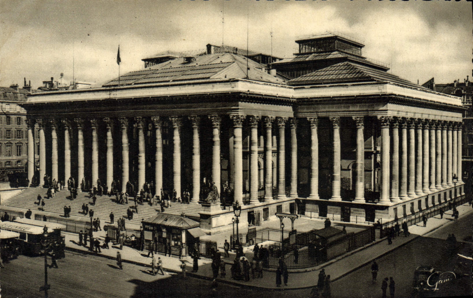 VINTAGE POSTCARD Paris And Its Wonders the Stock Exchange