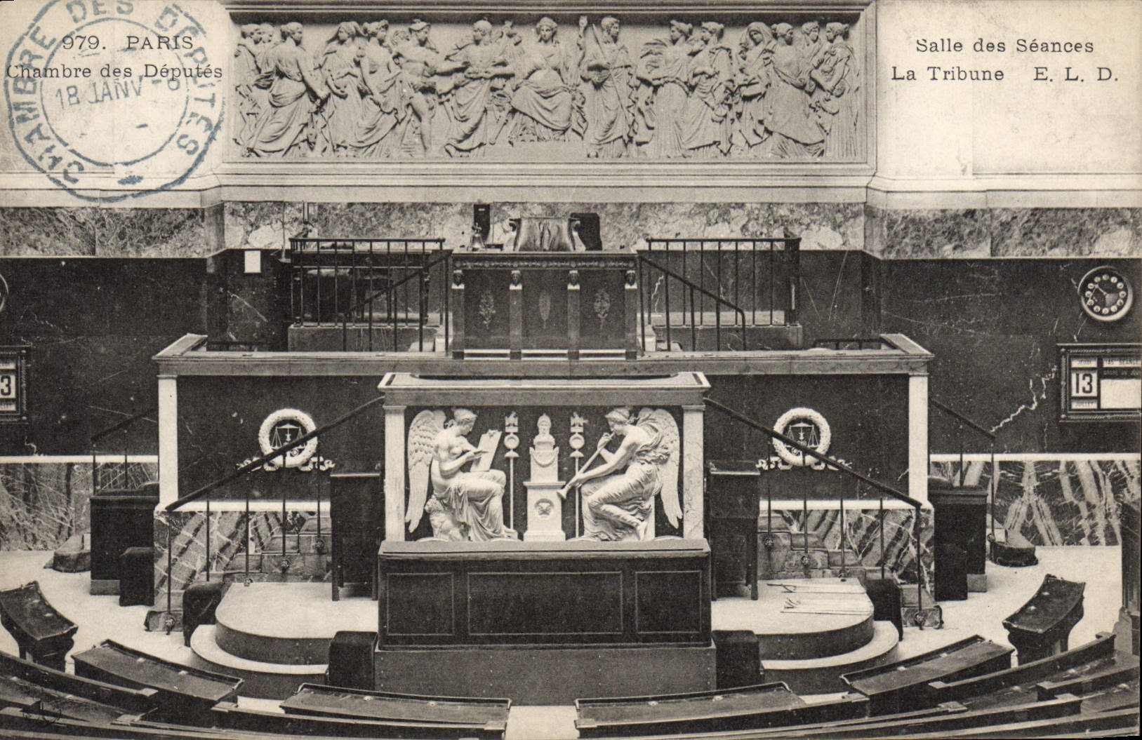 CPA Paris Salle des Seances La tribune