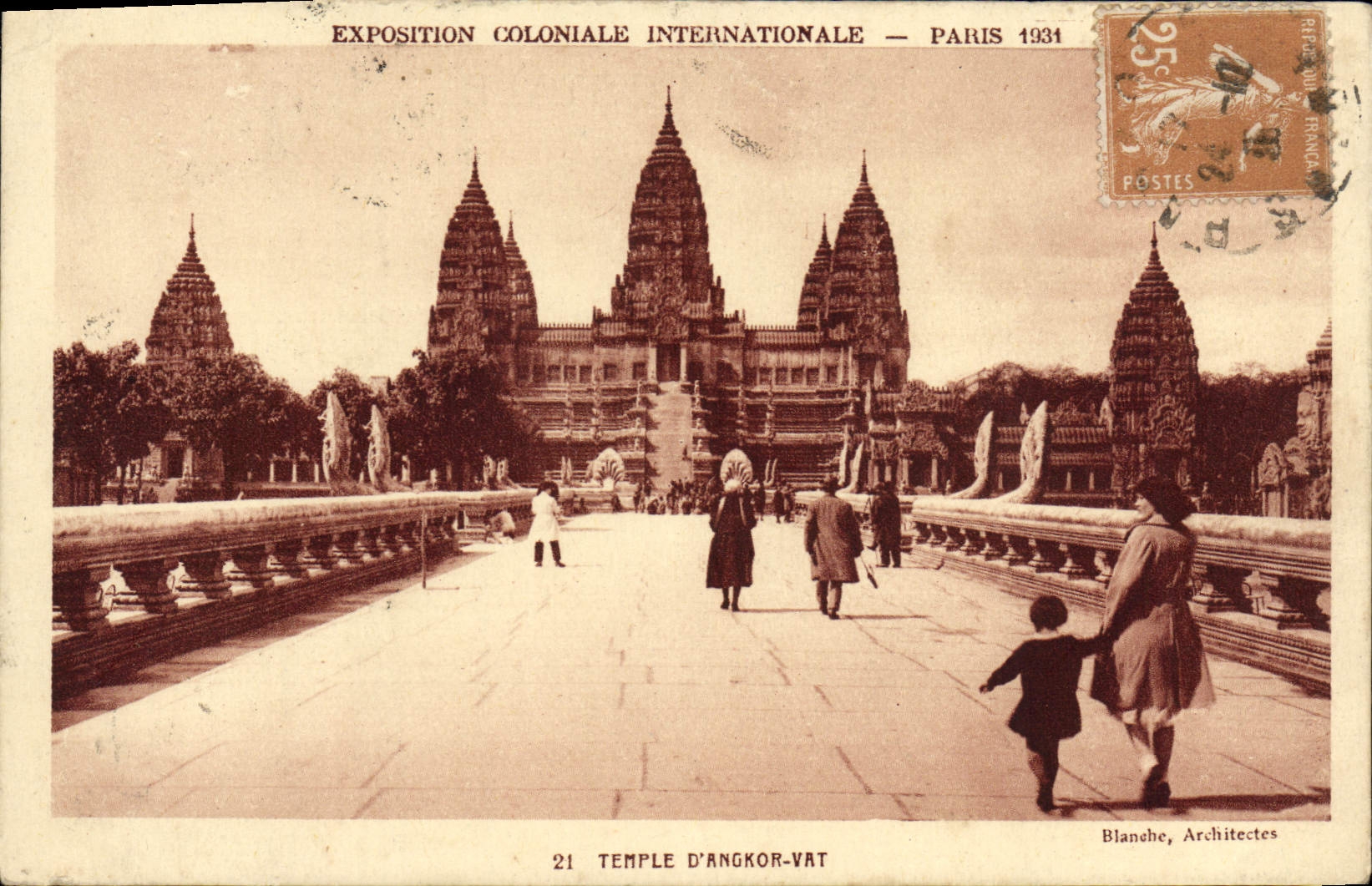 CPA Paris Exposition Coloniale Internationale 1931 Temple d'Angkor Vat