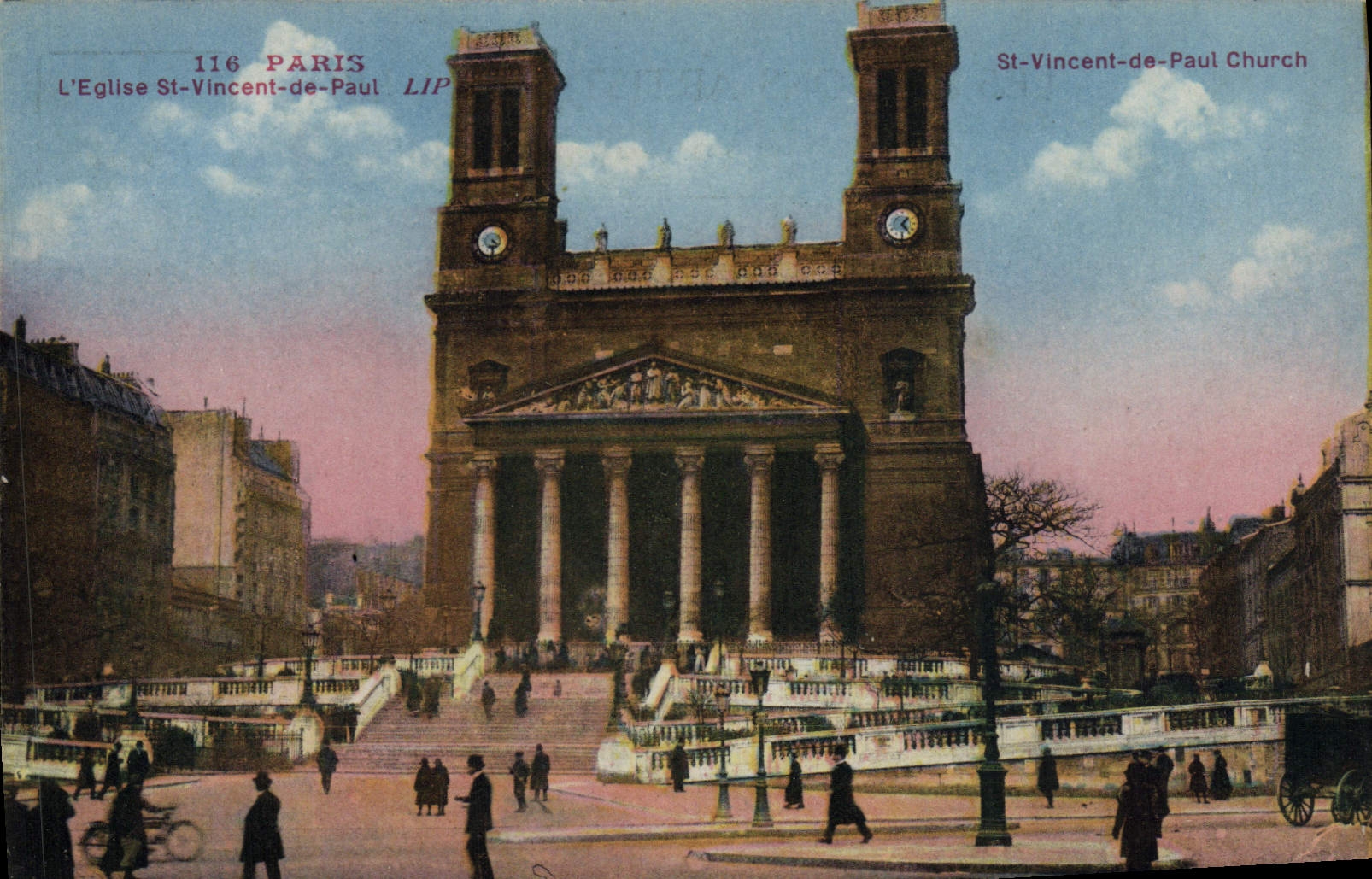 CPA Paris L'Eglise St Vincent de Paul