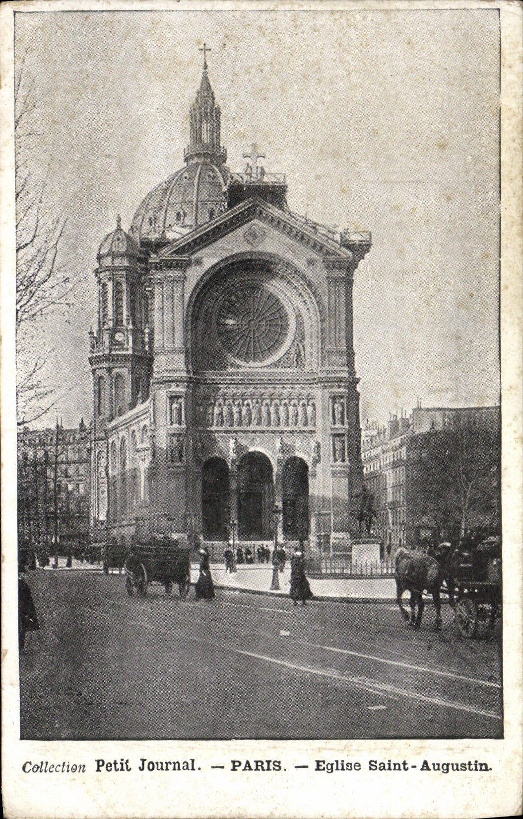 CPA Paris Eglise Saint Augustin