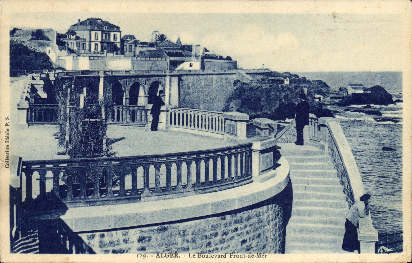 POSTAL Argel de la VENDIMIA el frente de mar del bulevar