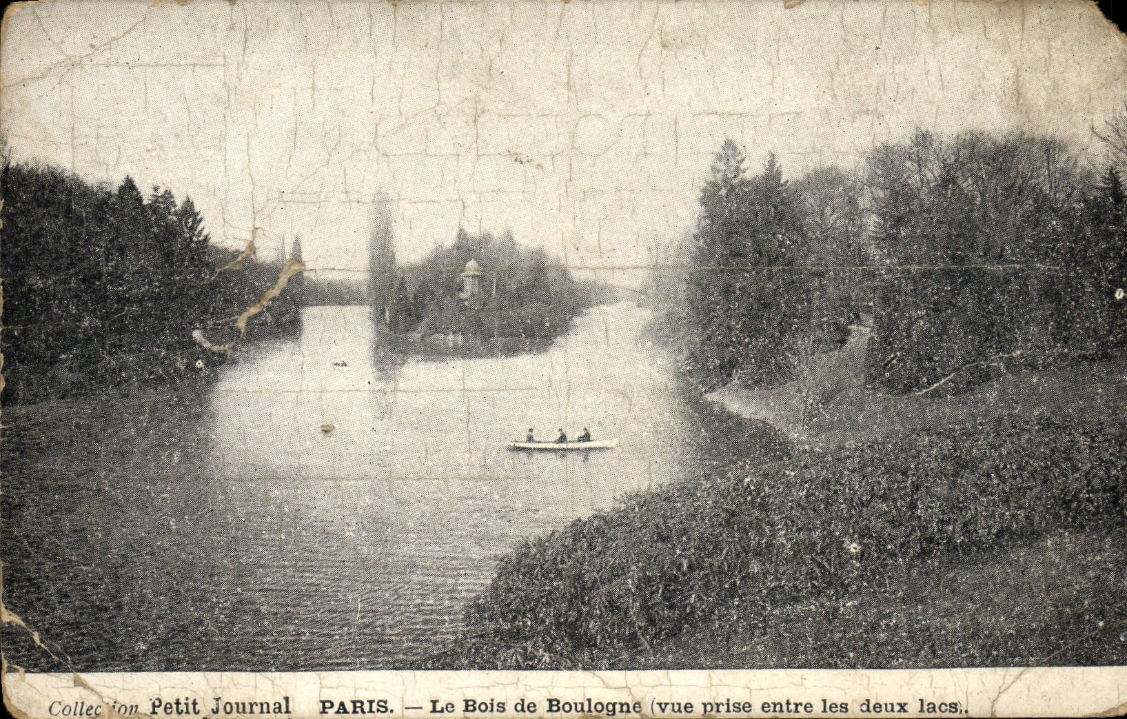 CPA Paris Le Bouis De Boulogne Vue prise entre les deux lacs