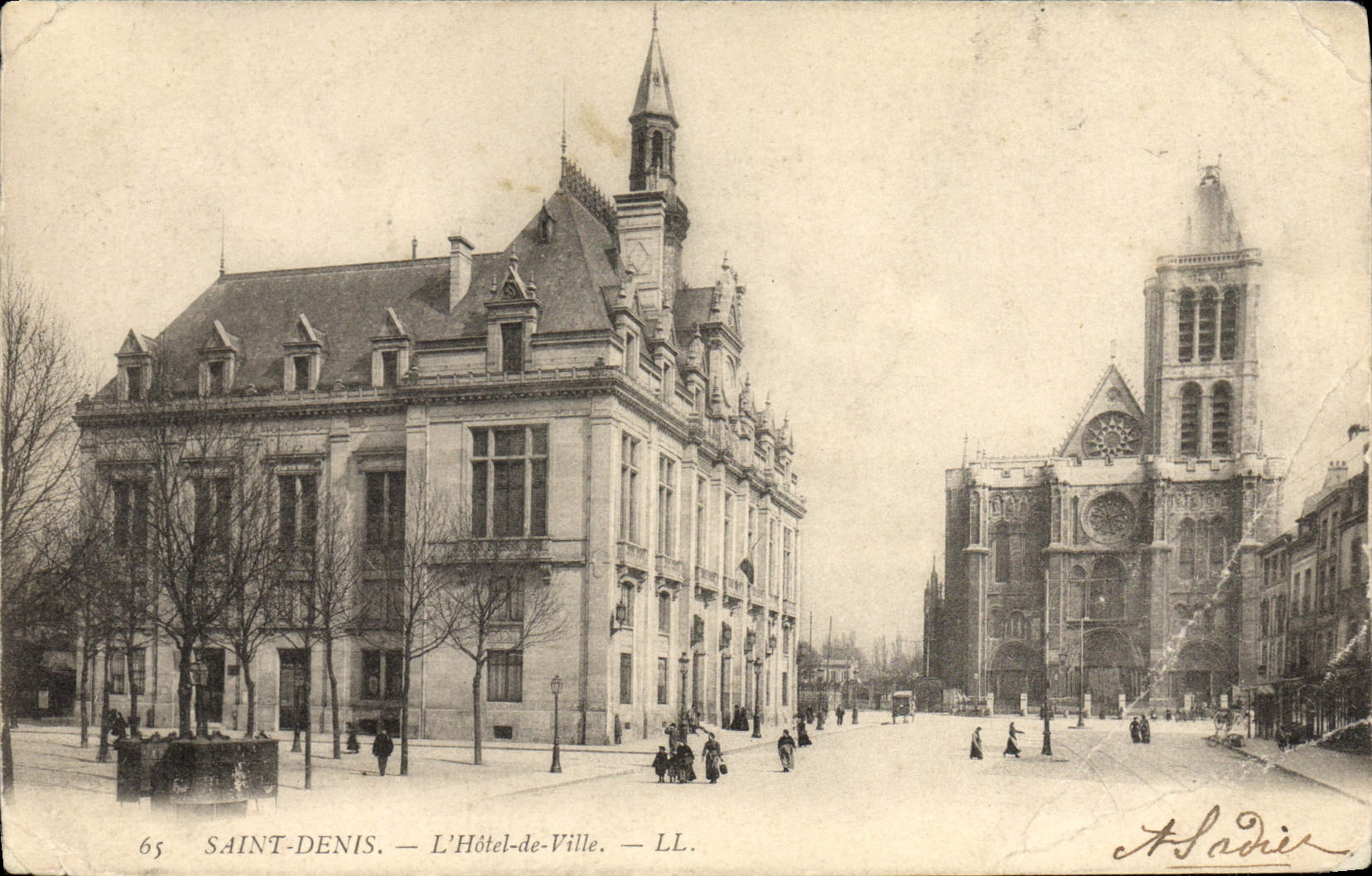 POSTAL Denis santo de la VENDIMIA el ayuntamiento