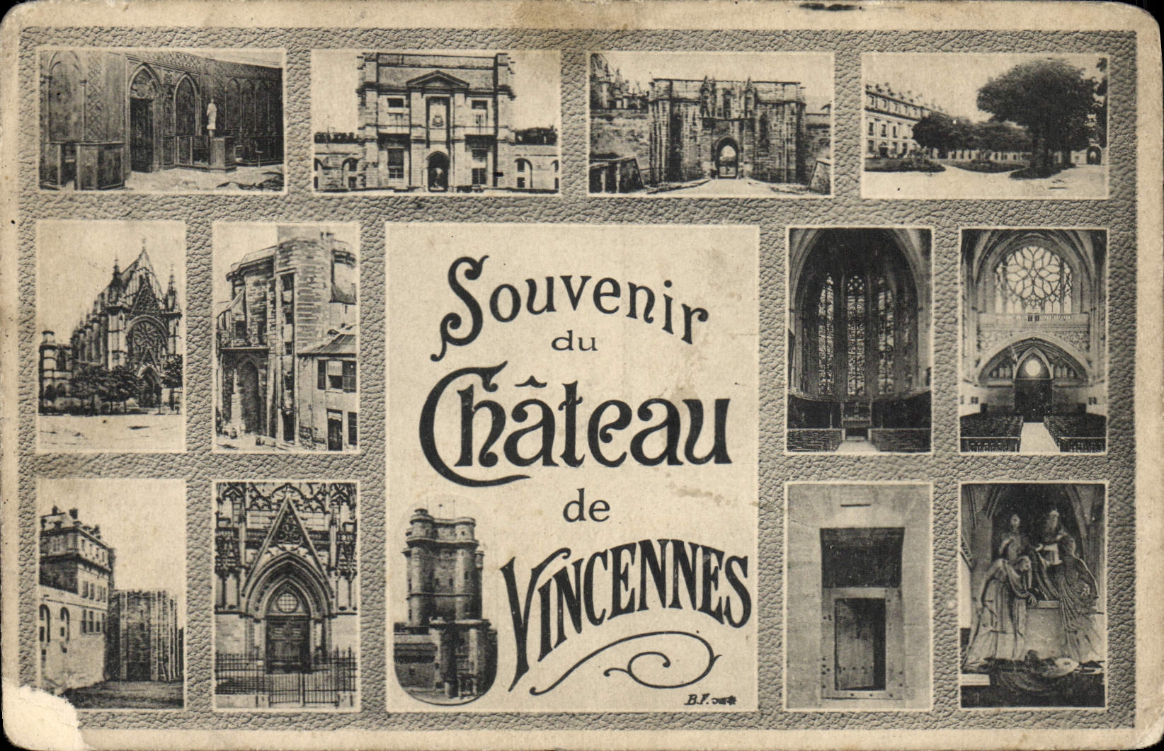 VINTAGE POSTCARD Castle of Vincennes