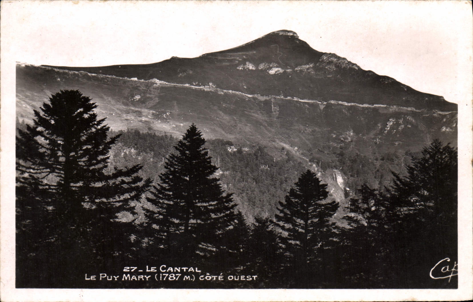 VINTAGE POSTCARD Cantal Puy Mary