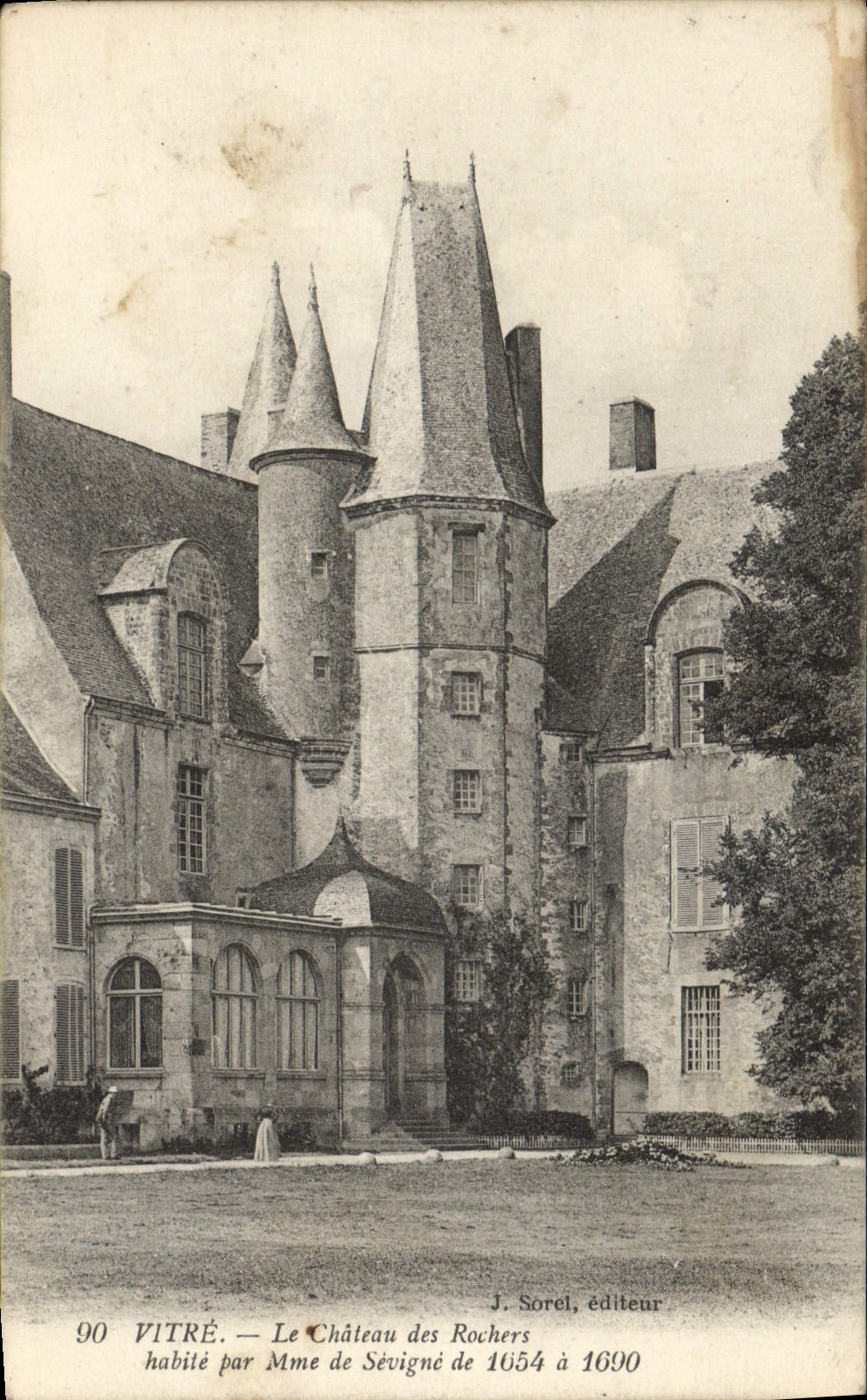 CPA Vitre Le Chateau des Rochers 