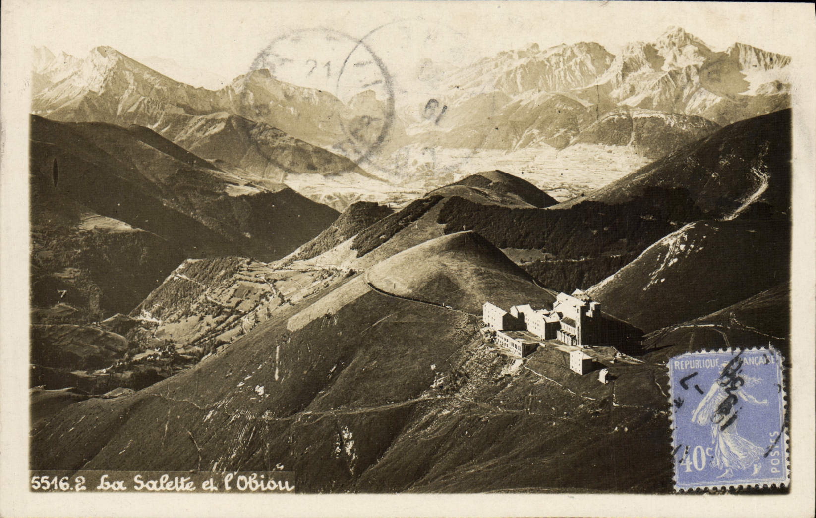 VINTAGE POSTCARD Salette and Obiou