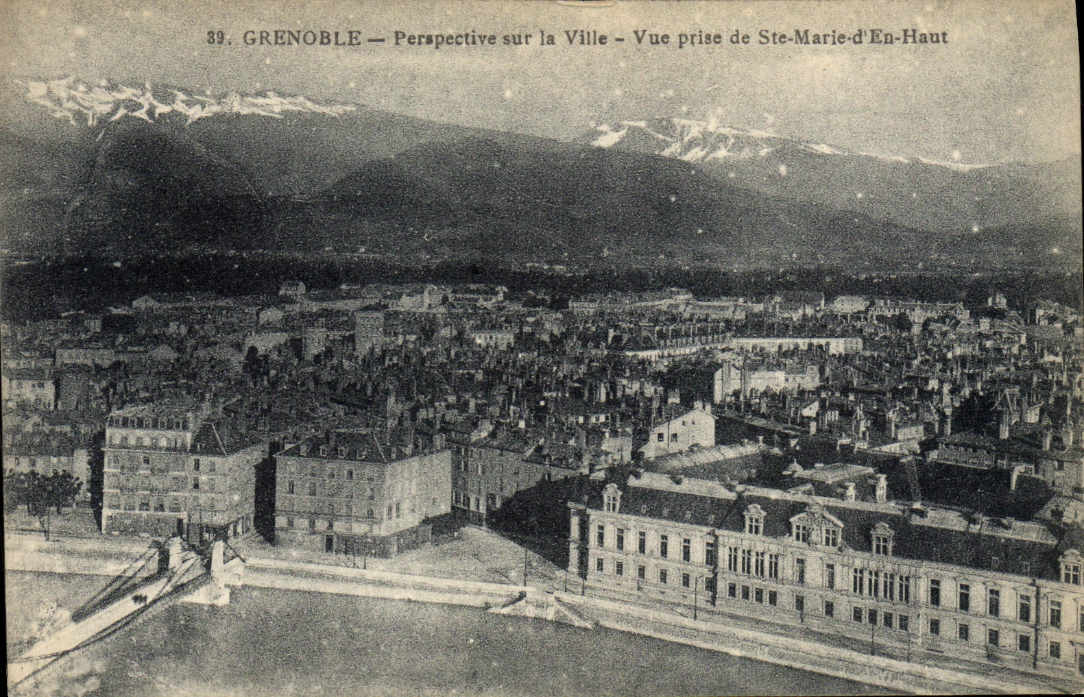 CPA Grenoble Perspective Sur la Ville Vue Prise de Ste Marie d'En Haut