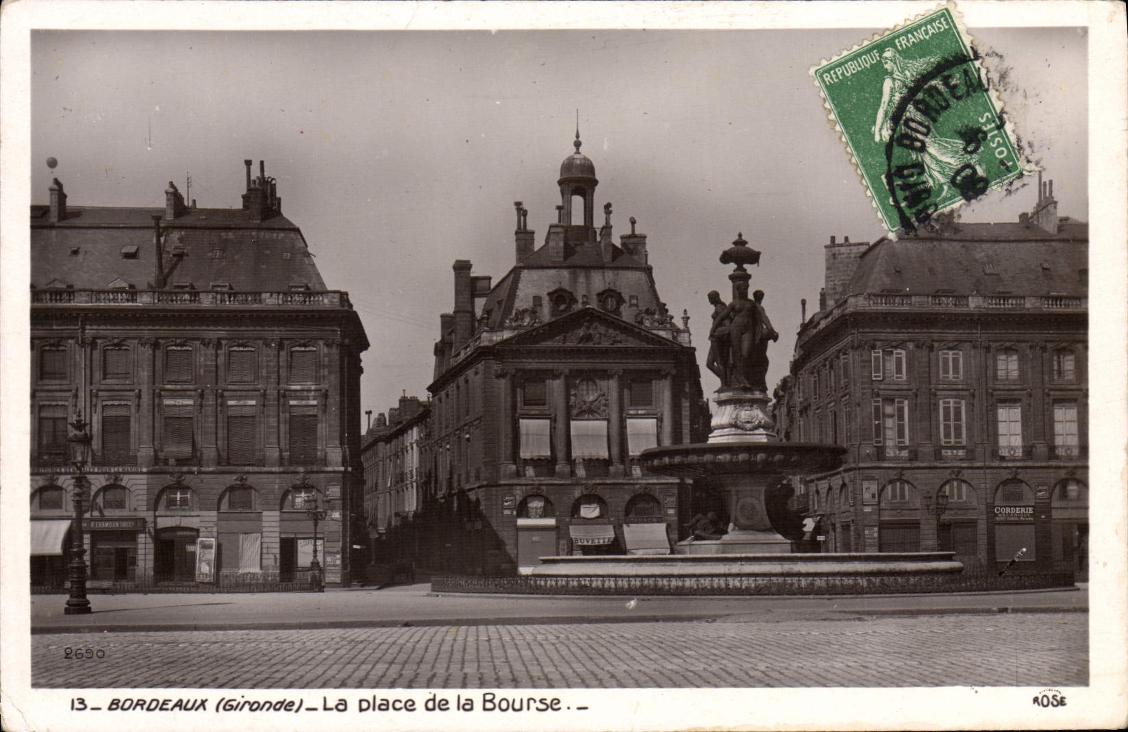 CPA Bordeaux La Place de la Bourse