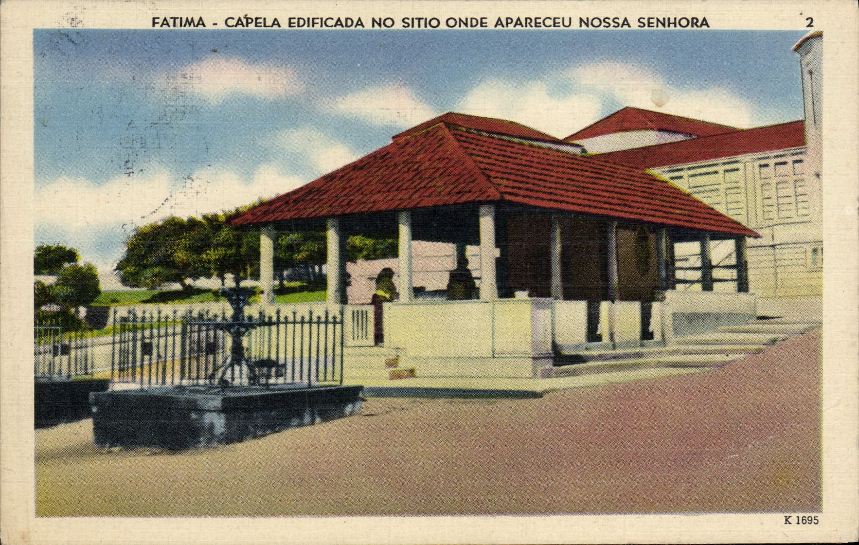 CPA Fatima Capela Edificada no Sitio onde Apareceu Nosssa Snhora