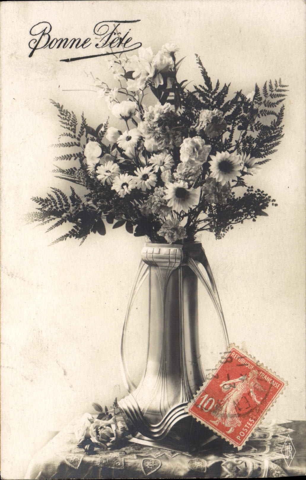 CPA Bonne Fete Fleurs 