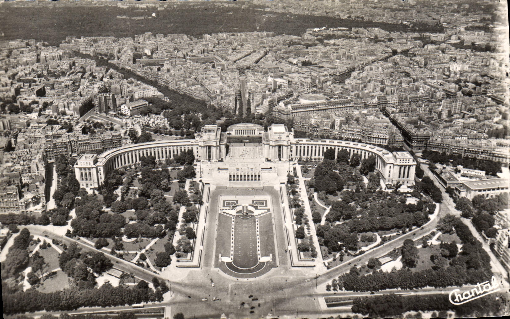 POSTAL MODERNA opinión panorámica de París hacia el paladar de Chaillot