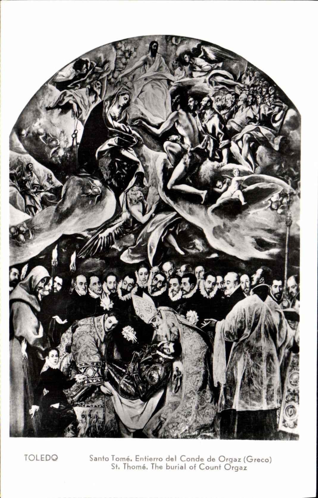 MODERN CARD Toledo St Thome The burial off count Orgaz