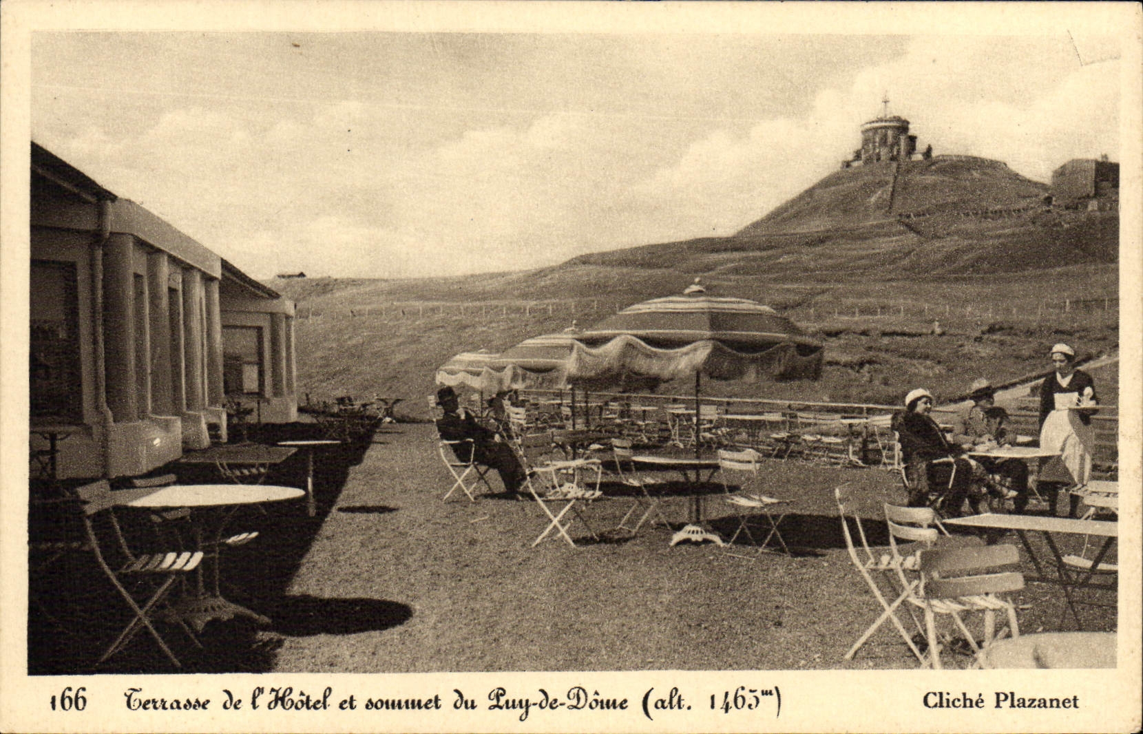 CPA Terrasse de l'Hotel et sommet du Puy de Dome