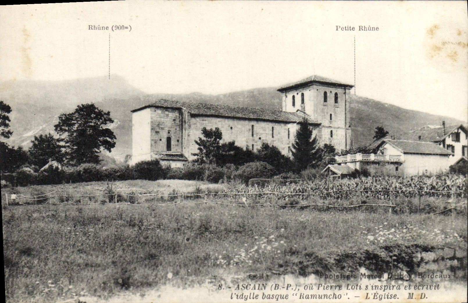 VINTAGE POSTCARD Acain Pierre Parcelled out Ramuncho