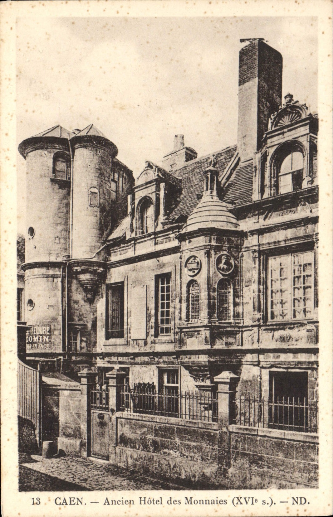 CPA Caen Ancien Hotel Des Monnaies