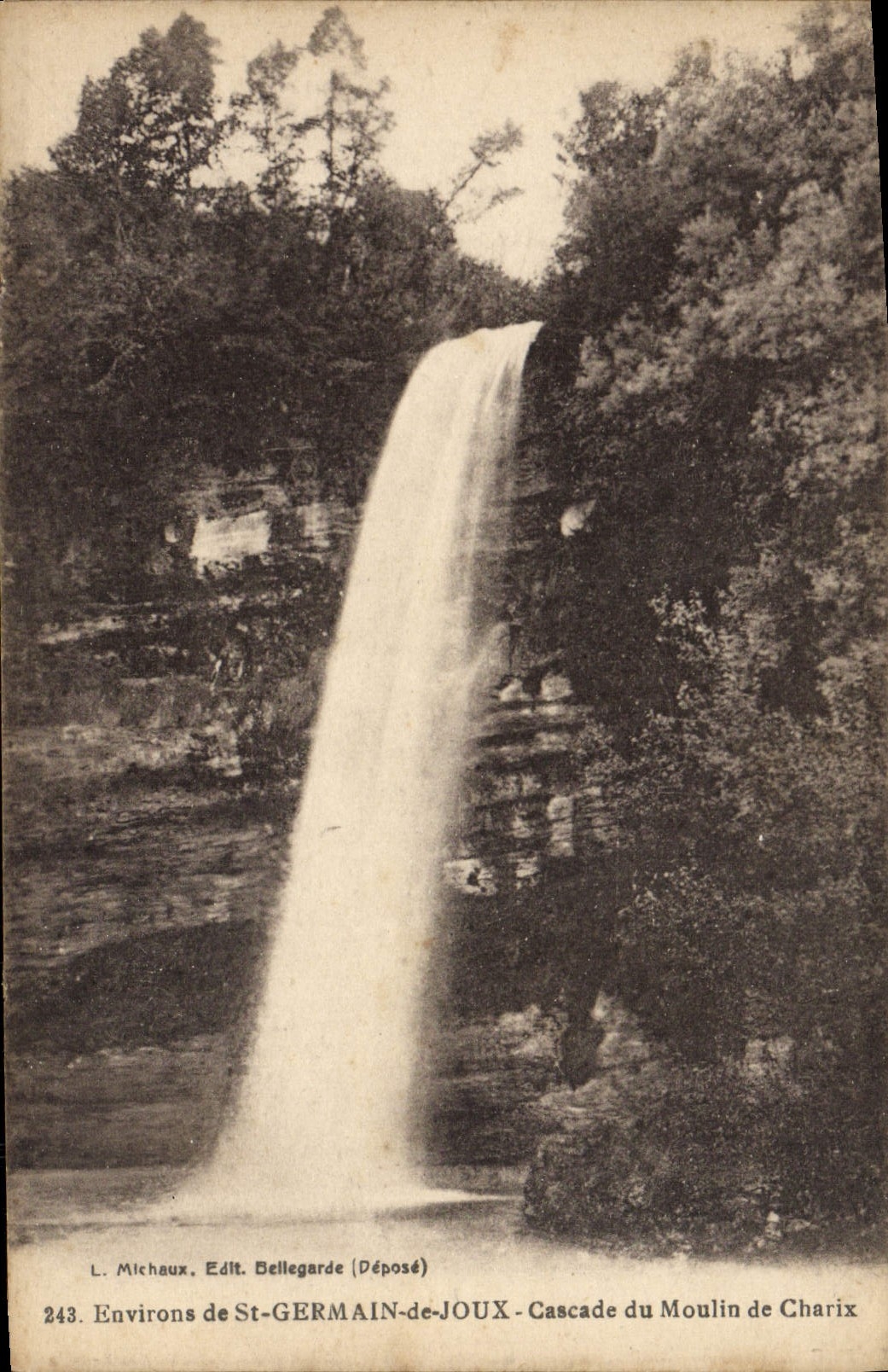 CPA St Germain De Joux Cascade Du Moulin De Charix
