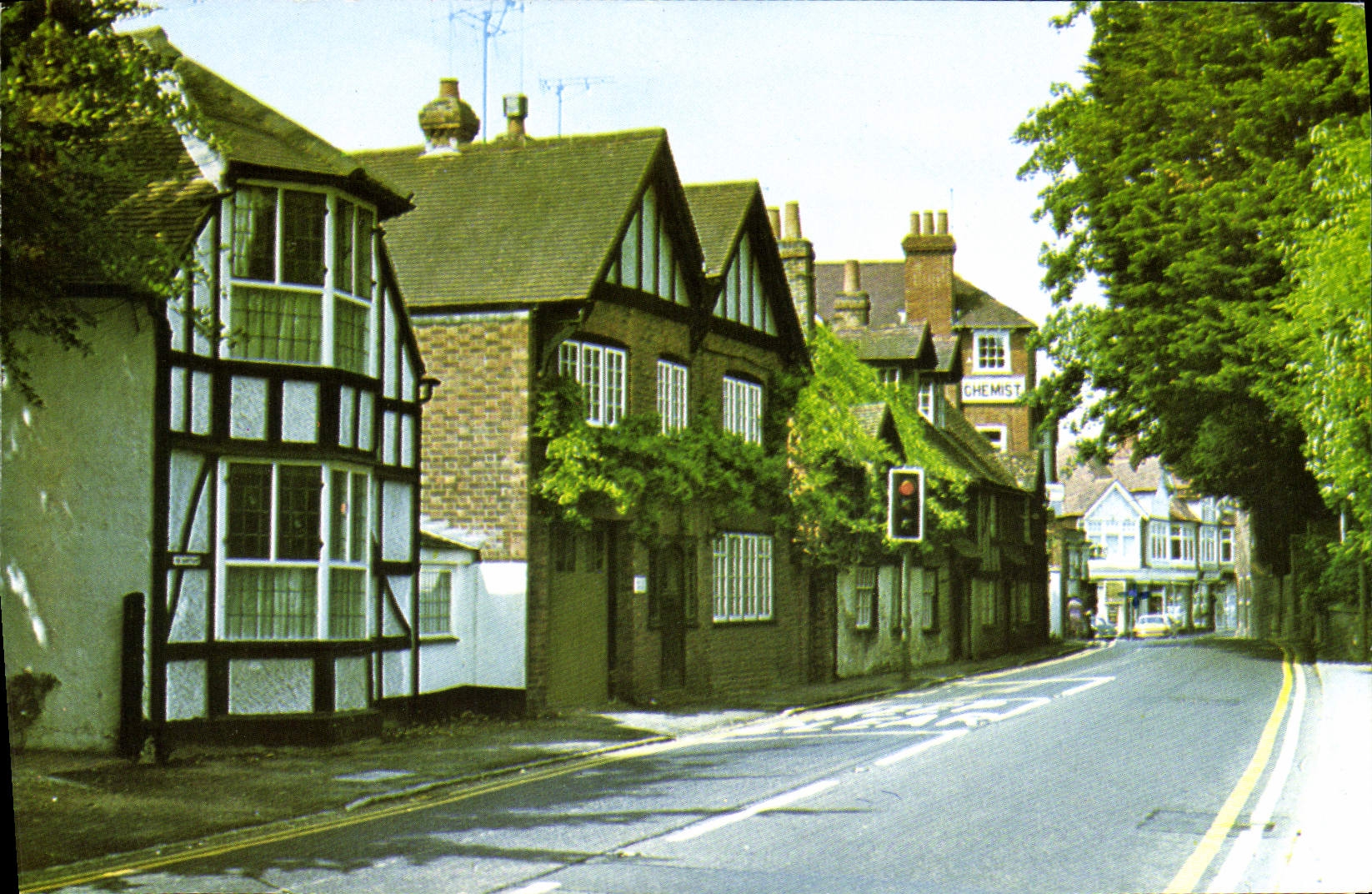 POSTAL MODERNA calle principal Wargrave