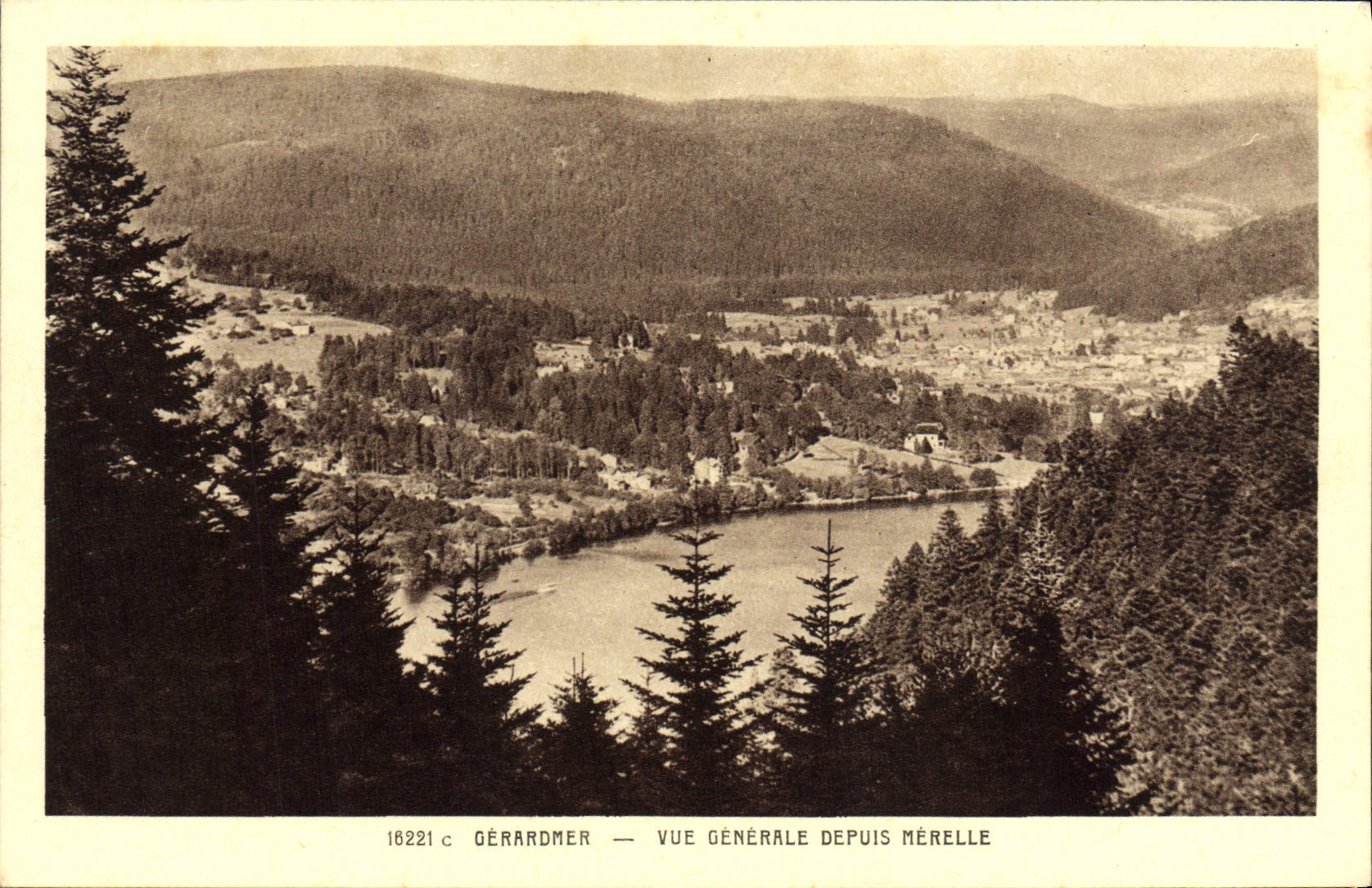VINTAGE POSTCARD Gerardmer View Since Merelle