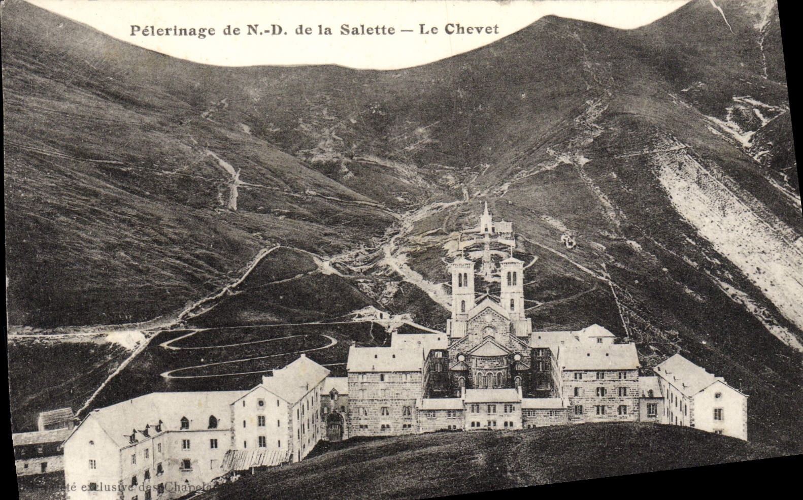 VINTAGE POSTCARD ND Pilgrimage of Salette the Bedside