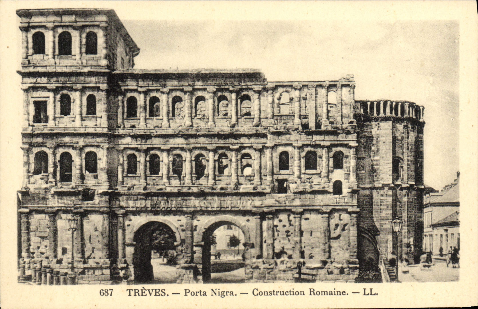 CPA Treves Porta Nigra Construction Romaine