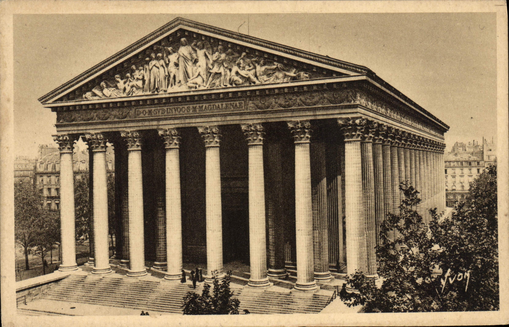 CPA Paris En Flanant L'Eglise De La Madeleine