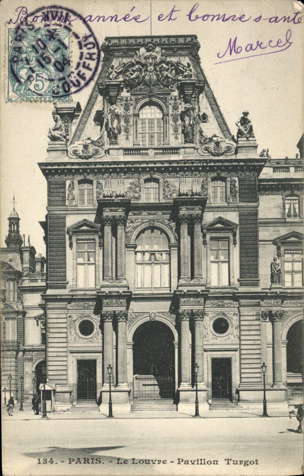 CPA Paris Le Louvre Pavillon Turgot