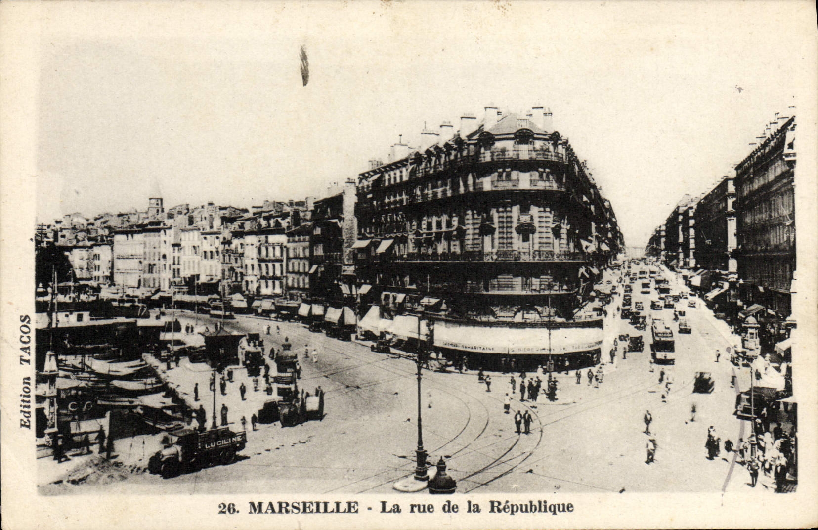 CPA Marseille La Rue De La Republique