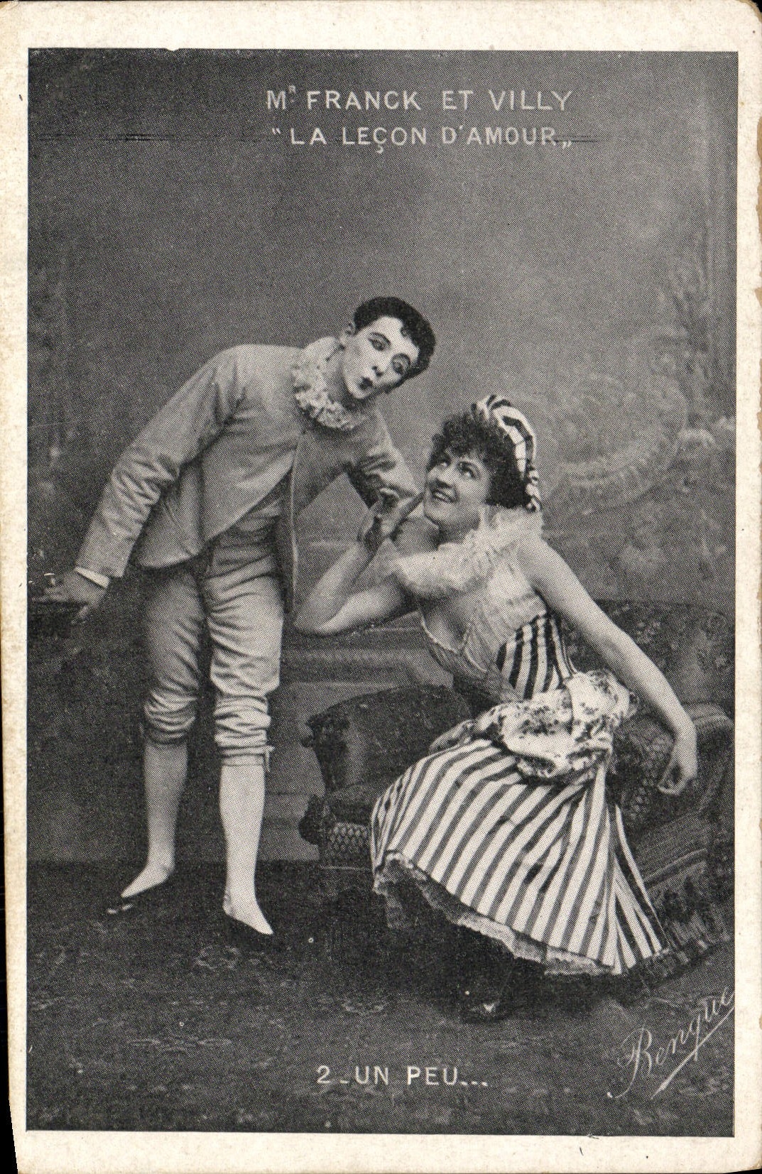 VINTAGE POSTCARD Franck And Villy A little