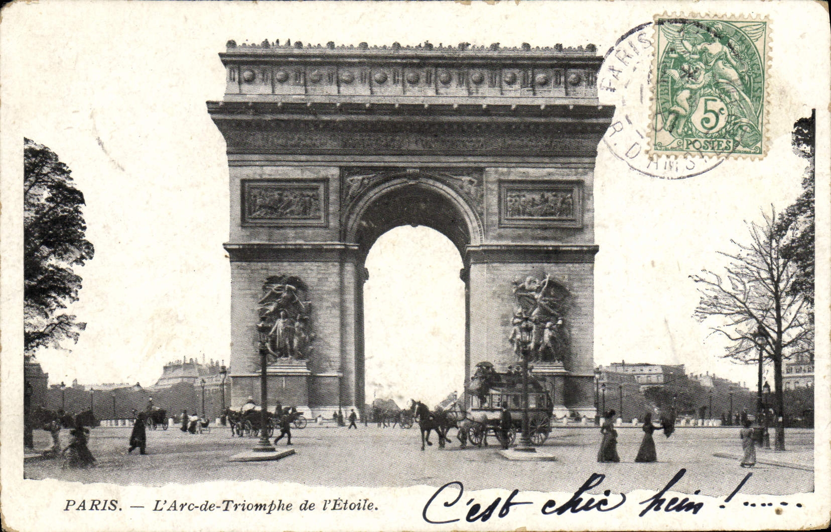 CPA Paris L'Arc De Triomphe De I'Etoile