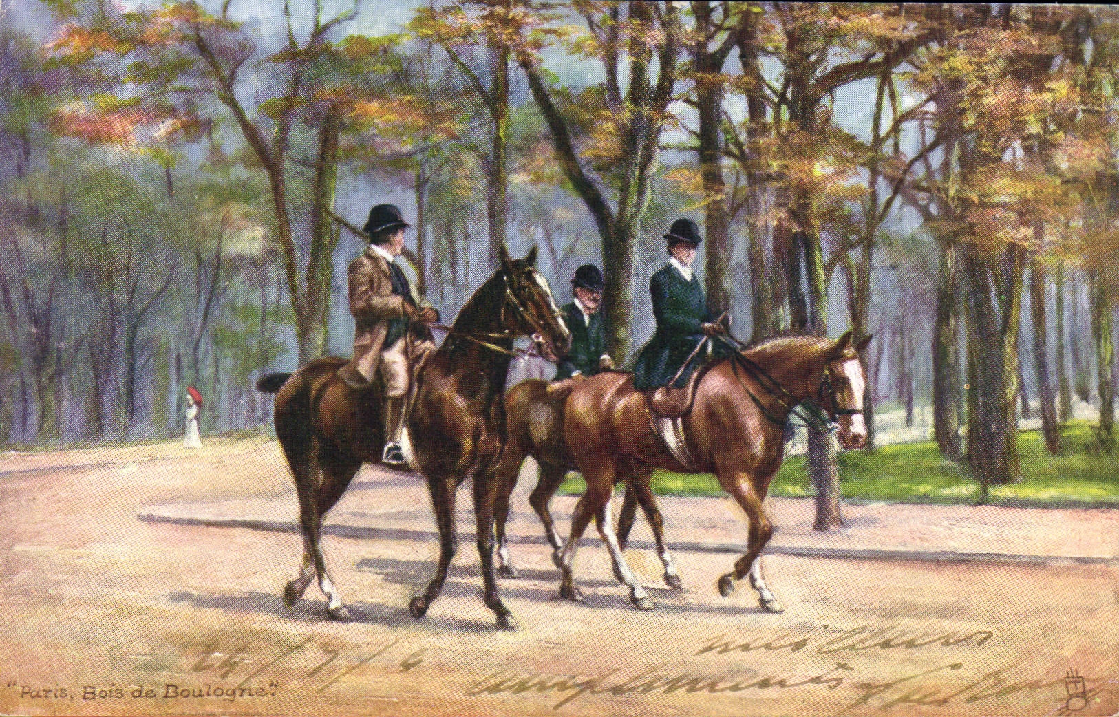 CPA Paris Bois De Boulogne Chevaux Cheval