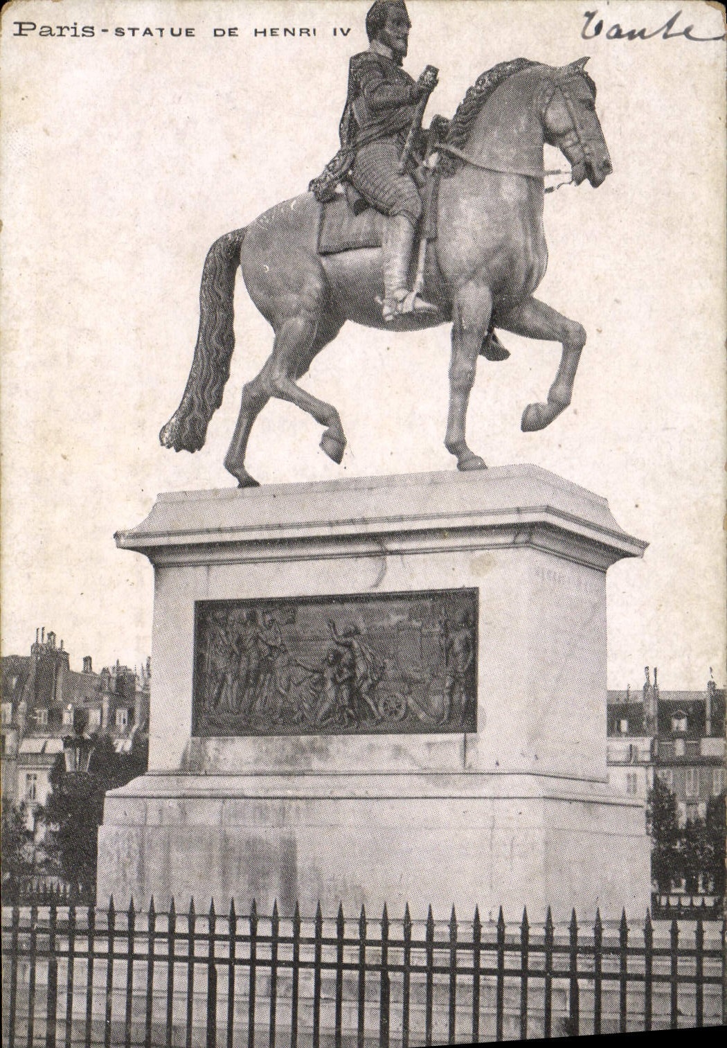 CPA Paris Statue De Henri IV