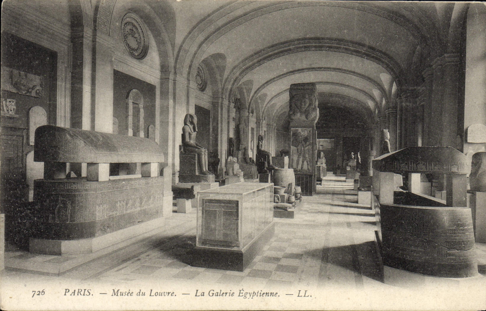 CPA Paris Musee Du Louvre La Galerie Egyptienne Egypte