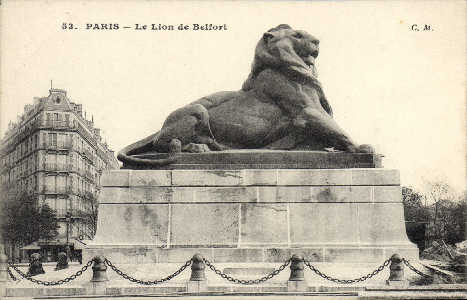 CPA Paris Le Lion De Belfort