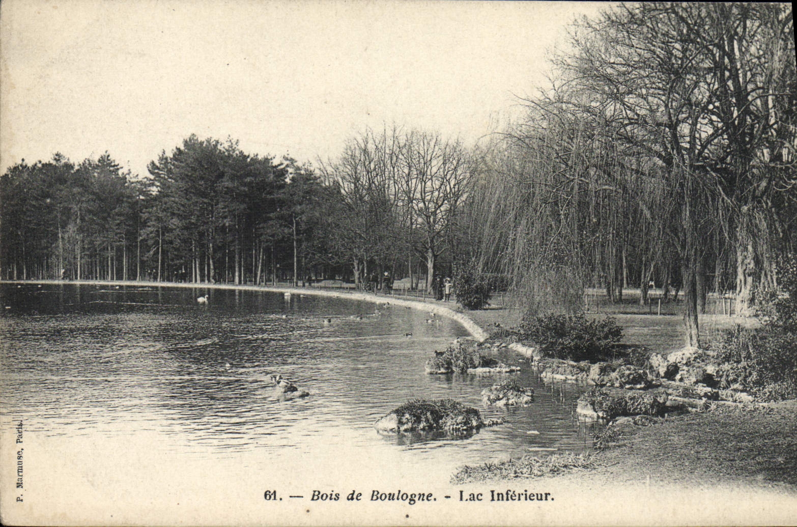 CPA Paris Bois De Boulogne Lac Interieur