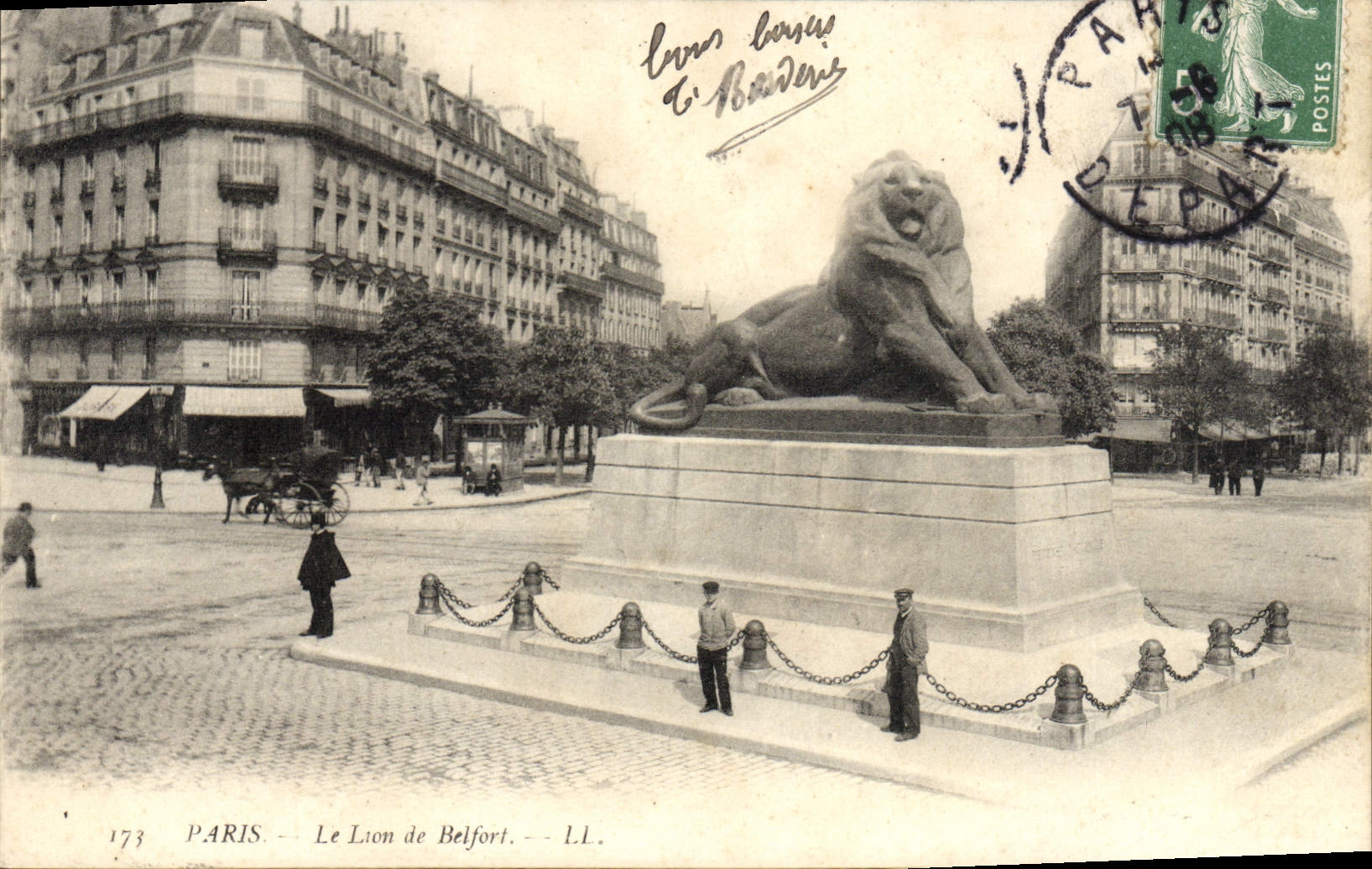 CPA Paris Le Lion De Belfort