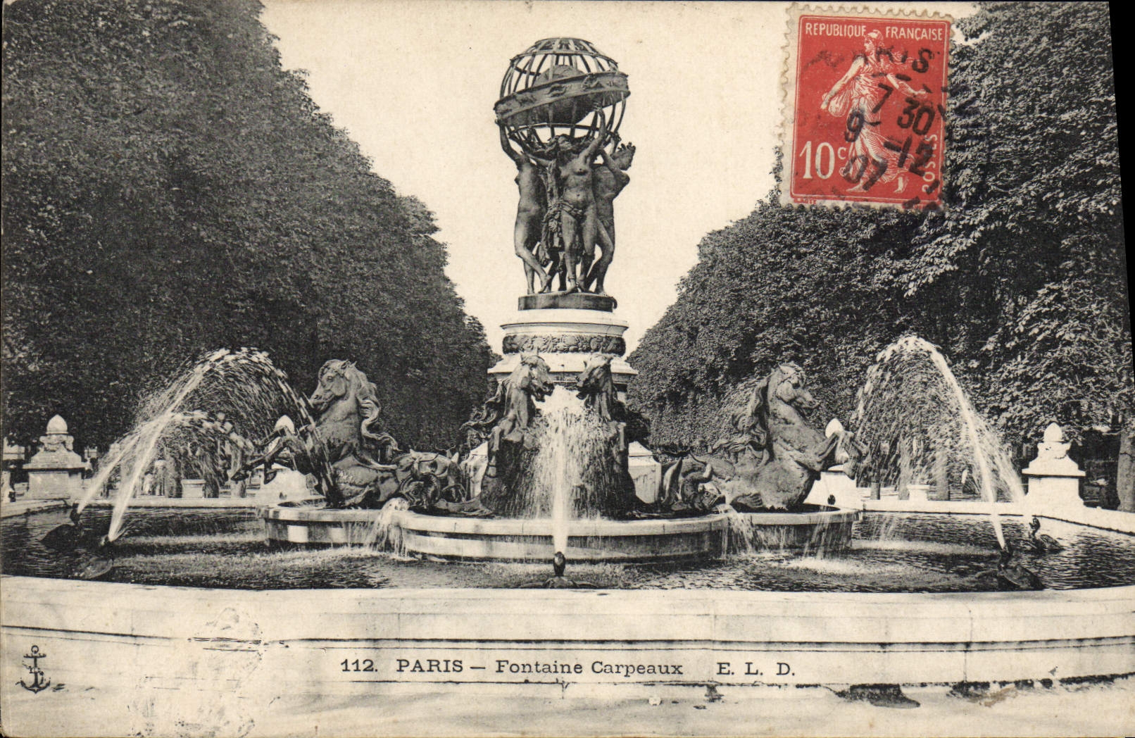CPA Paris Fontaine Carpeaux