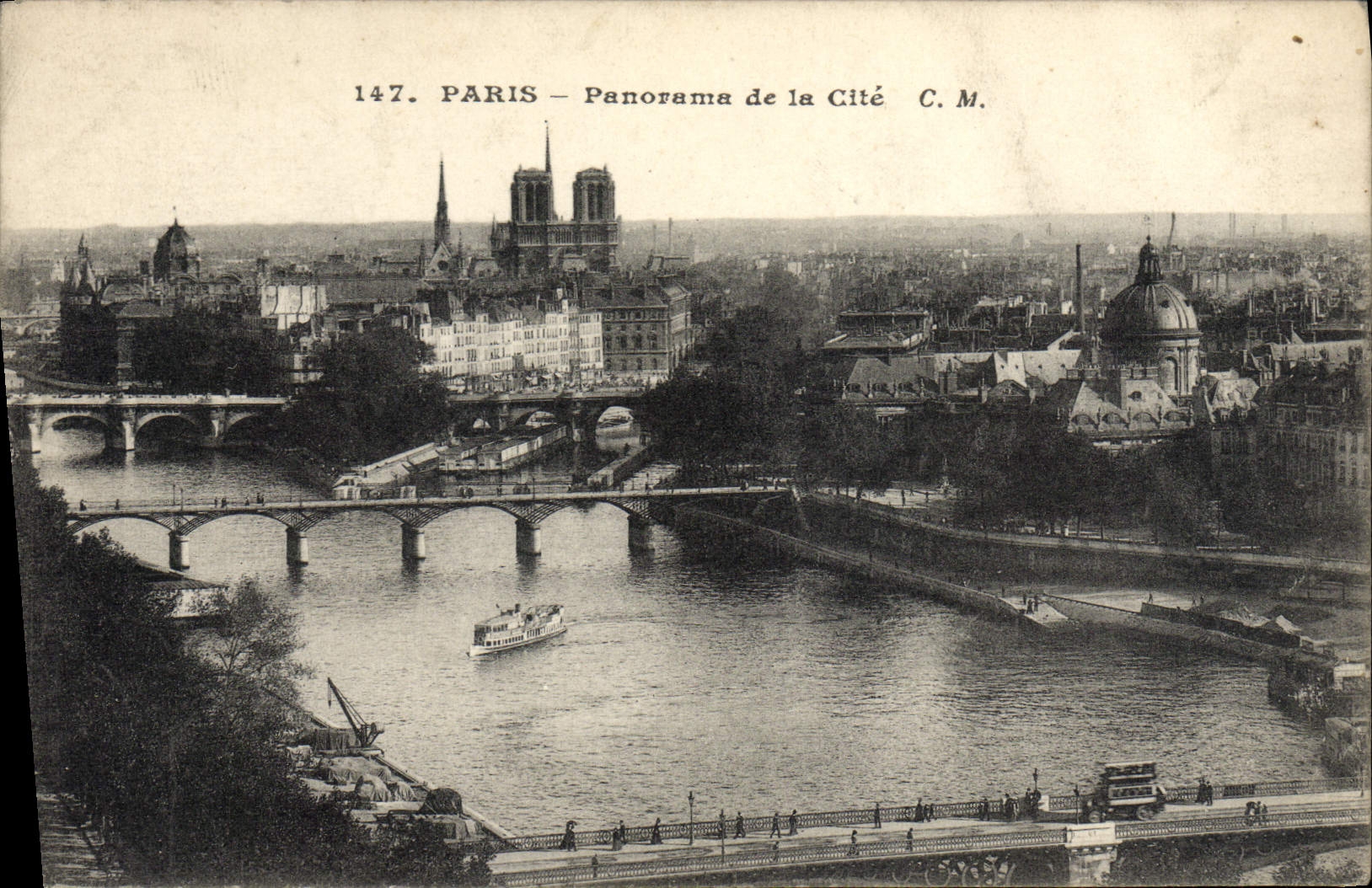 CPA Paris Panorama De La Cite