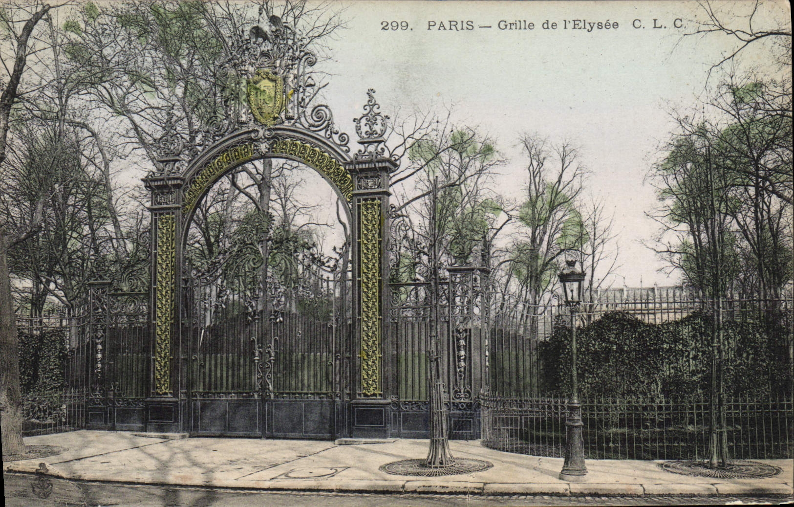 CPA Paris Grille De I'Elysee