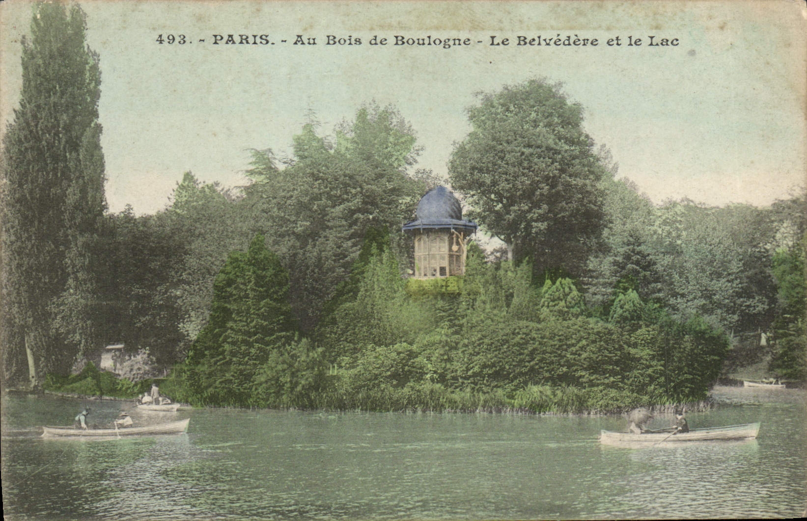 CPA Paris Au Bois de Boulogne Le Belvedere et le Lac
