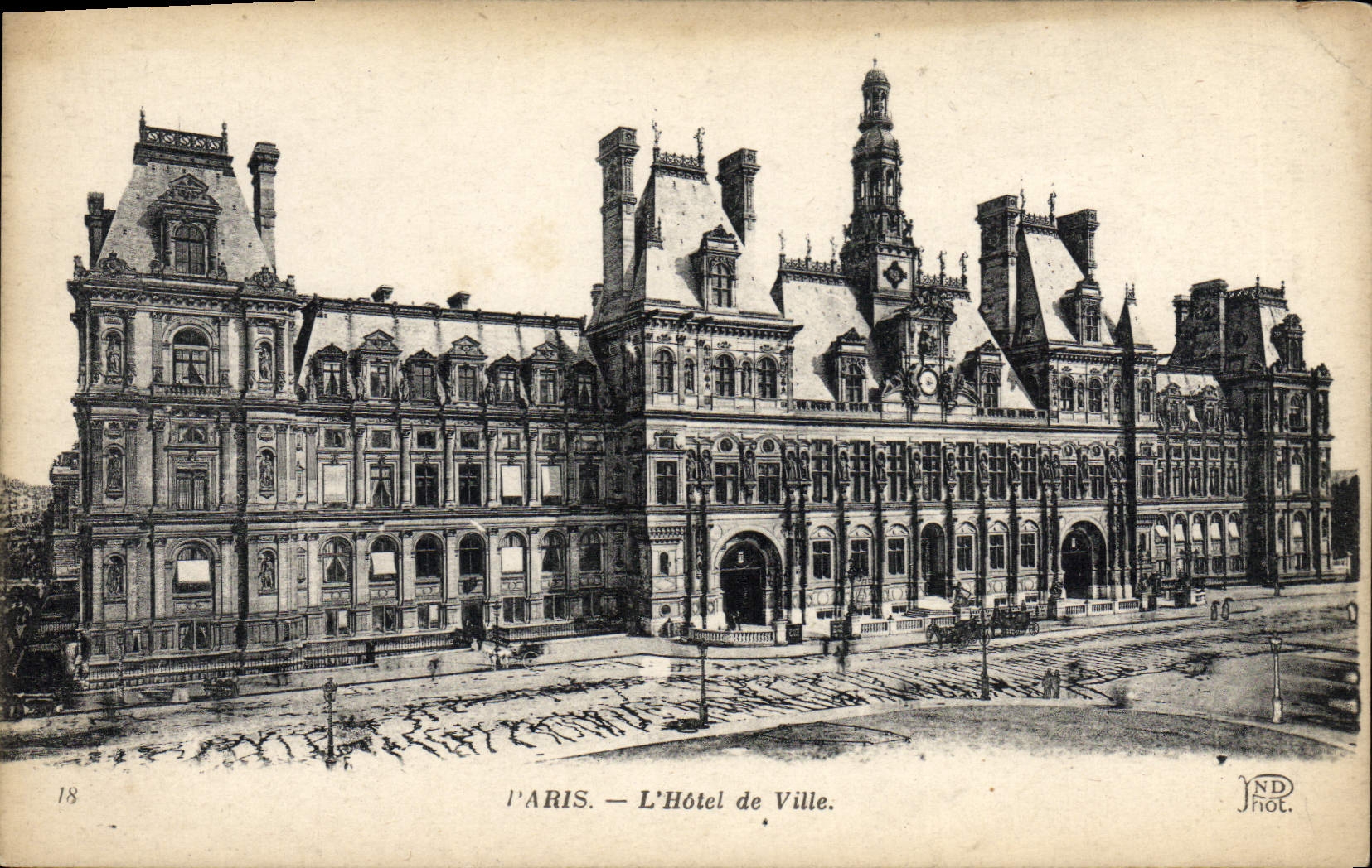 CPA Paris L'Hotel de Ville